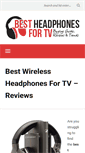 Mobile Screenshot of bestheadphonesfortv.net